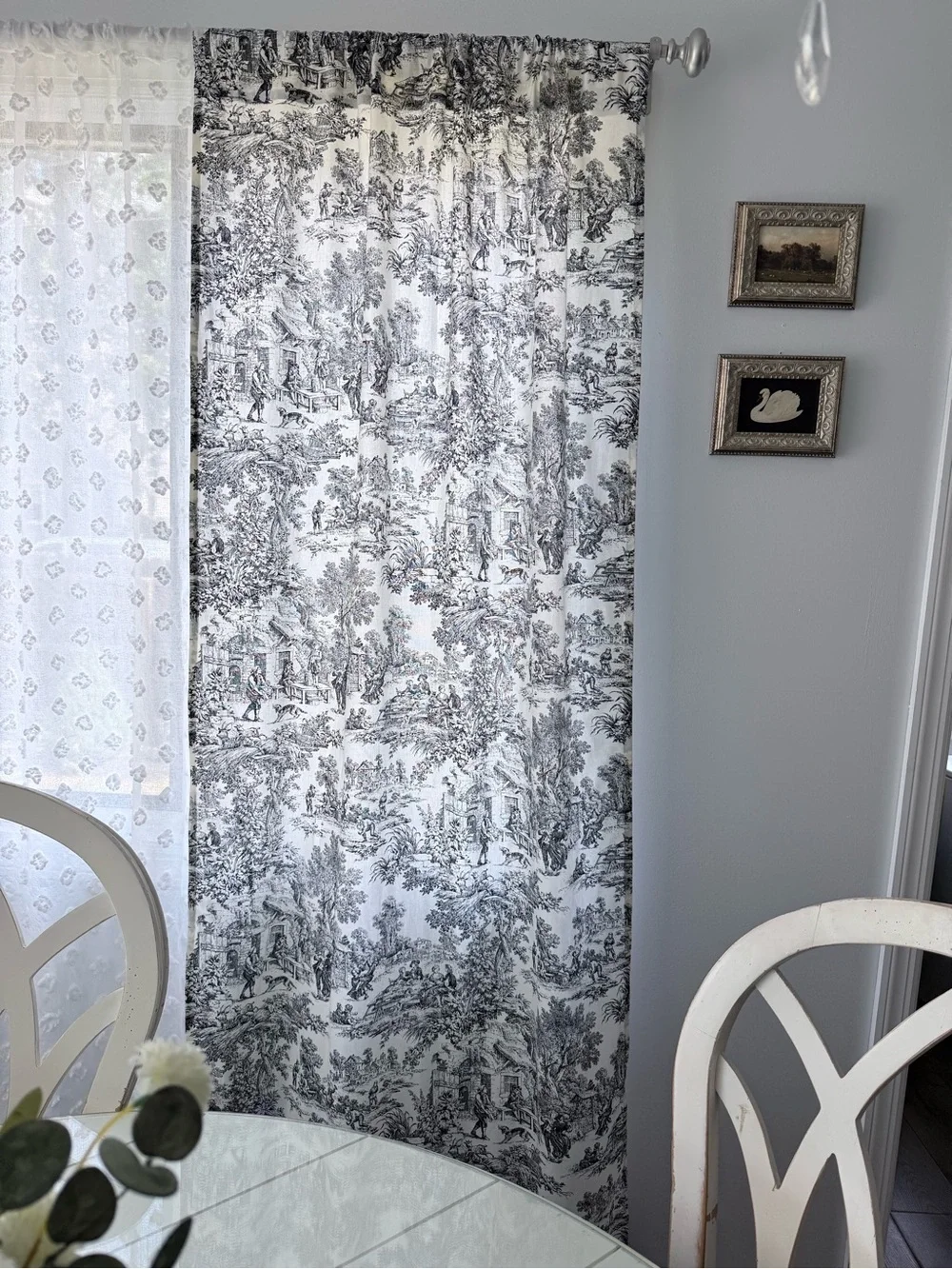 Essex Toile Rod Pocket Curtains® — Black Toile Pattern